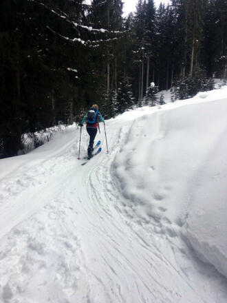 Entlang der Strecke Richtung Hochkeil