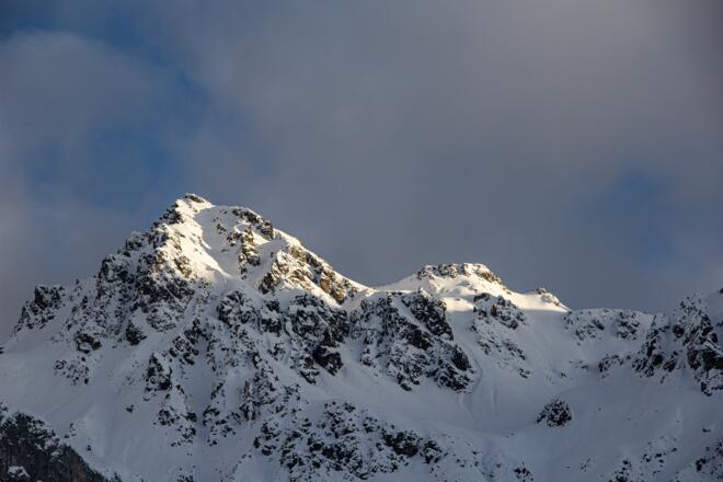 Der Rotspitz im Abendlicht.