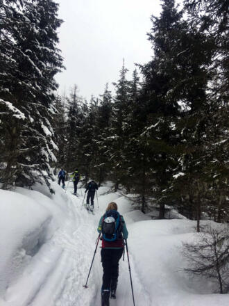 Entlang der Strecke Richtung Hochkeil