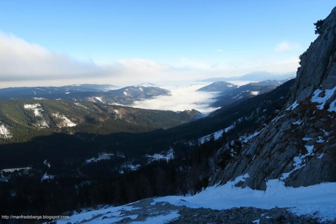 Nebel in den Niederungen übern Traunsee
