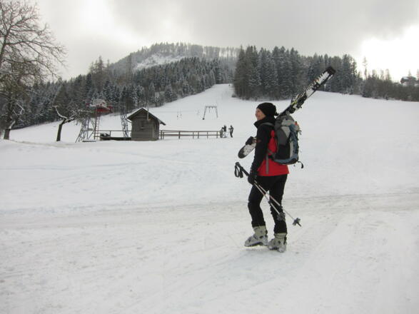 Wechsel zum zweiten Lift