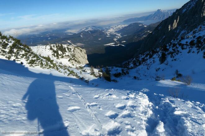 Rechts hinten der Traunstein