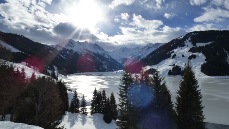 Der tolle Ausblick auf den Durlassbodenstausee