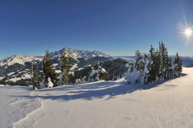 Blick auf Dachsteinmassiv