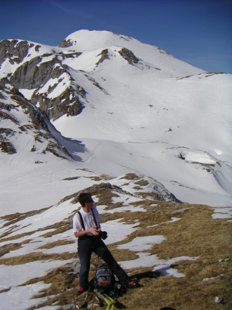Rast in der Tauernscharte mit Eiskogelblick