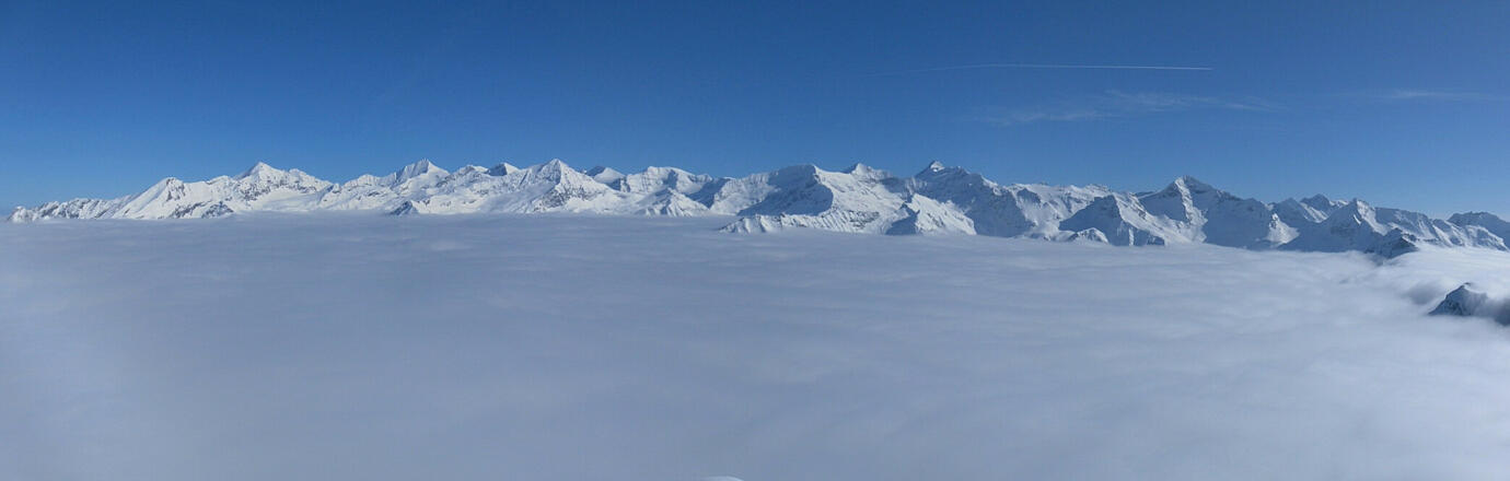 Blick nach Osten: Glocknerpanorama