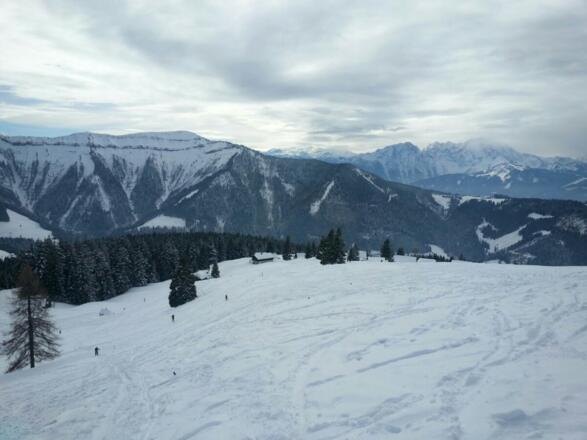 Traumhafter Ausblick von der Spielbergalm