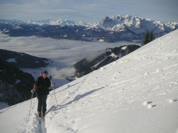 über der Hackelhütte mit Hochkönigblick