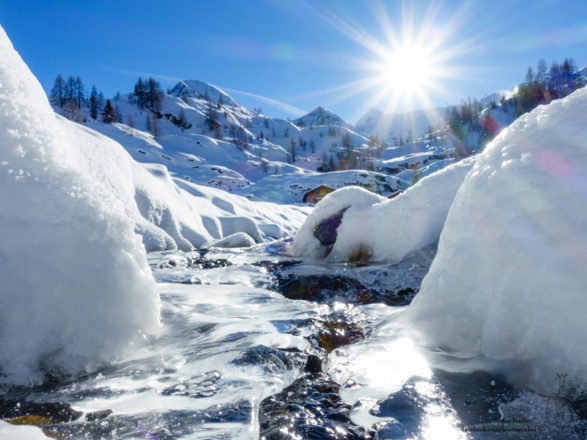 im Bachbett bei der Ederalm