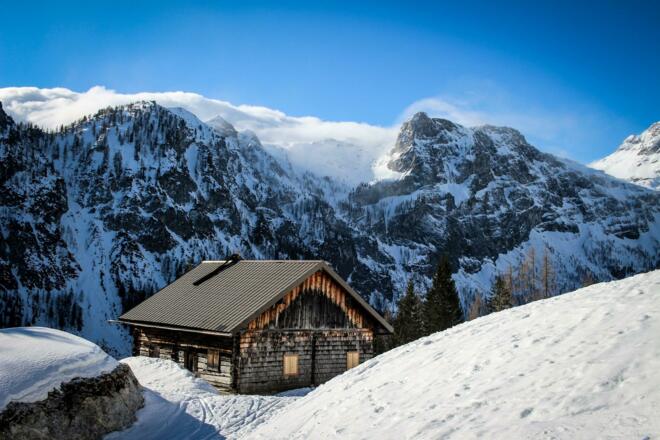 Berghütte am Weg zum Schilchegg