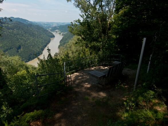 Donausteig - Aussichtsblick Predigtstuhl, Waldhausen im Strudengau