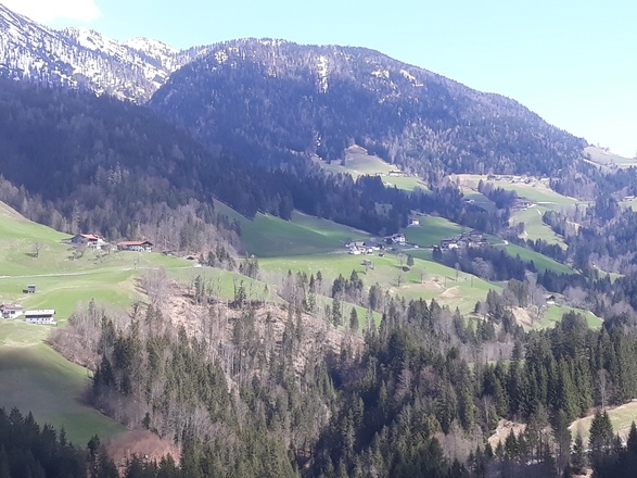 Brandenberg Blick von Jausenstation "Steigerstall"