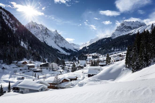 Blick auf Gargellen