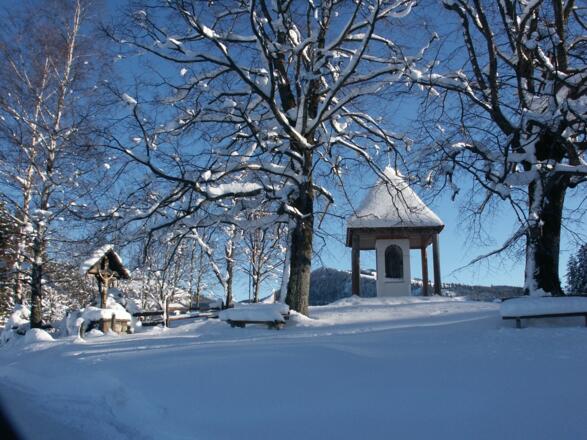 Ausgangspunkt für die Winterwanderung Krisplstein