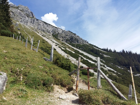 Weg zwischen Erichhütte und Stegmoosalm