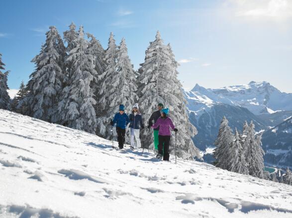 Schneeschuhwandern am Bartholomäberg