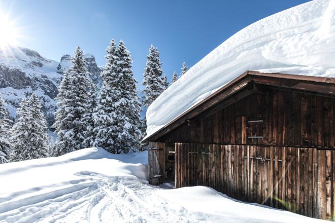 Winterlandschaft Gauertal