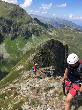 Weg zum Gipfel Madrisella