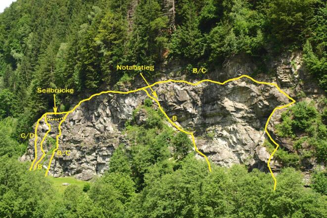 Klettersteig und Klettergarten Rifa