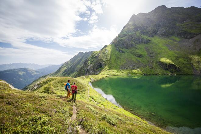 Zustieg zum Klettersteig Hochjoch