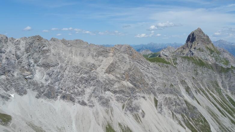 Blick vom Saulakopf Richtung Zimba
