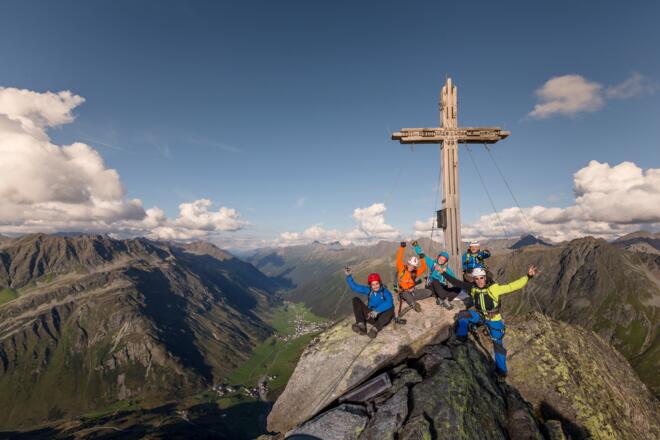 Klettersteig Silvapark Ballunspitze