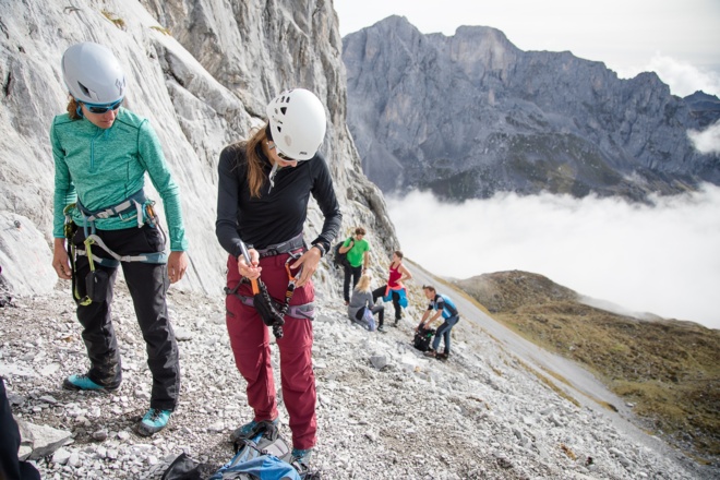 Einstieg Klettersteig Sulzfluh