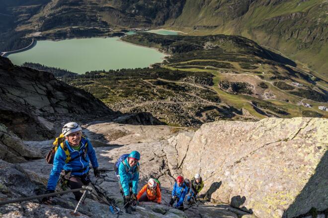 Klettersteig Silvapark Ballunspitze