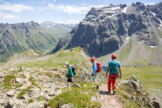 Abstieg VAUDE Klettersteig Gargllner Köpfe