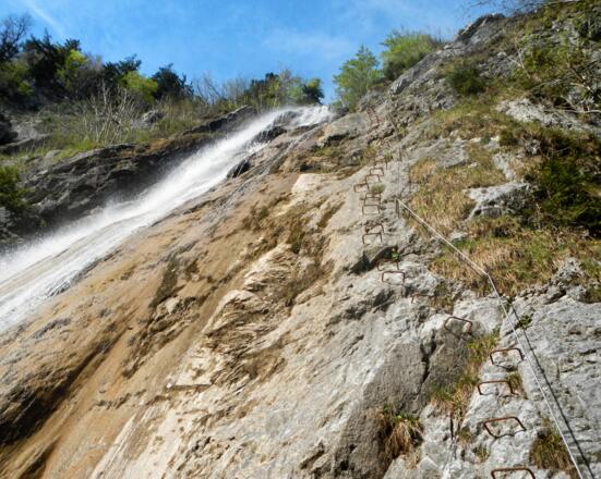 Einstieg Klettersteig St. Anton im Montafon