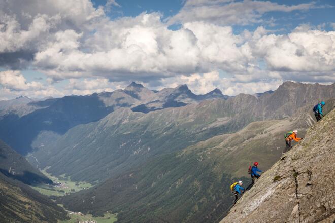 Klettersteig Silvapark Ballunspitze