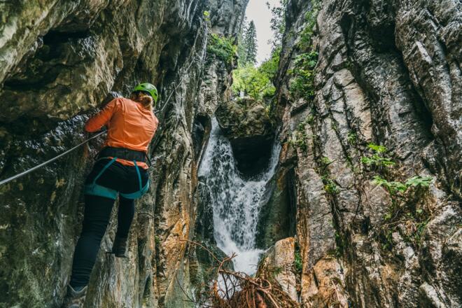 Klettersteig Röbischlucht