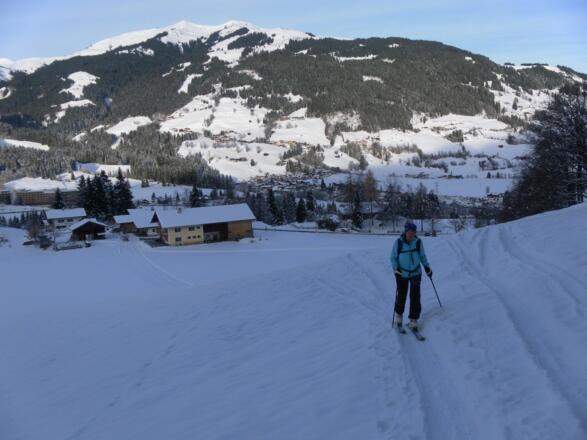 Start in Taxen, Pengelstein und Steinbergkogel gegenüber Jochberg