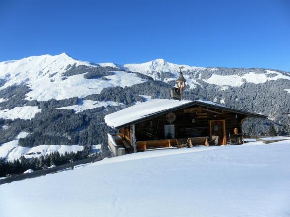 Schwaigberghorn und Feldalpenhorn hinter der Hinterdemmelhüttenalm
