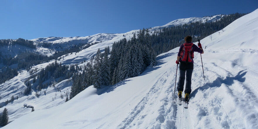 am Weg zum Sattel