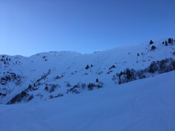 Blick zurück auf die Lange Leitn