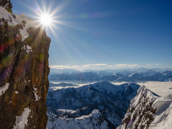 die Ballerina liegt auf der sonnige Südseite der Loferer Steinberge