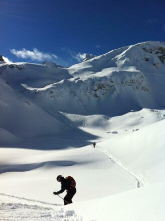 Im ersten Flachstück nach der Einfahrt