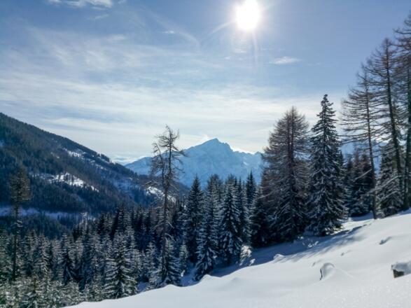 Blick zum Hochstadl in den Lienzer Dolomiten