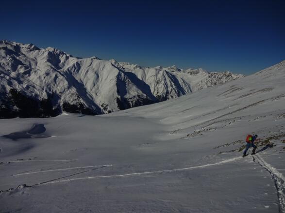 Ein letztes kurzes Steilstück ist zu überwinden