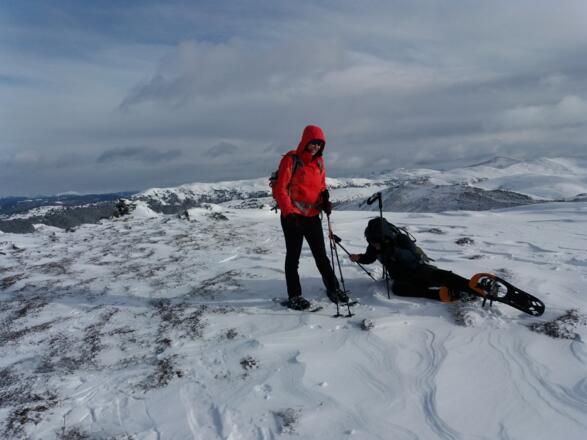 Flache Gipfelkuppe: Roter Riegel.