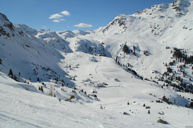 Abstieg von der Mölser Scharte