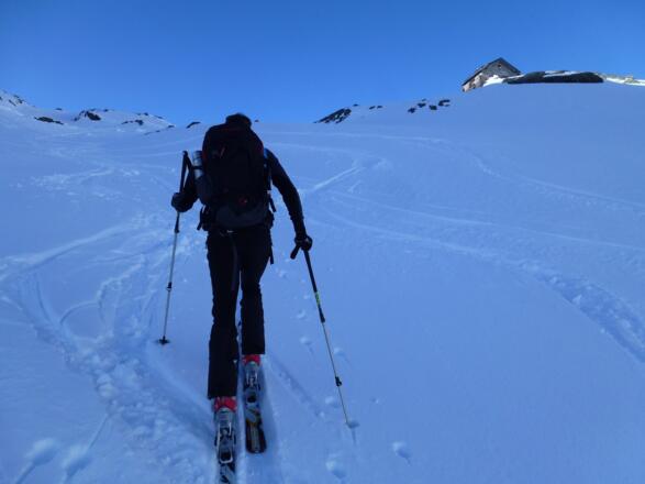 Aufstieg zur Langtalereckhütte 2430m