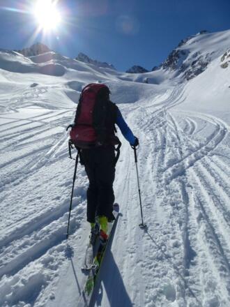 Blick gegen Süden zum Beginn des Rotmoosferners