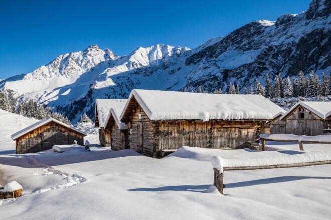 Winterlandschaft Gauertal