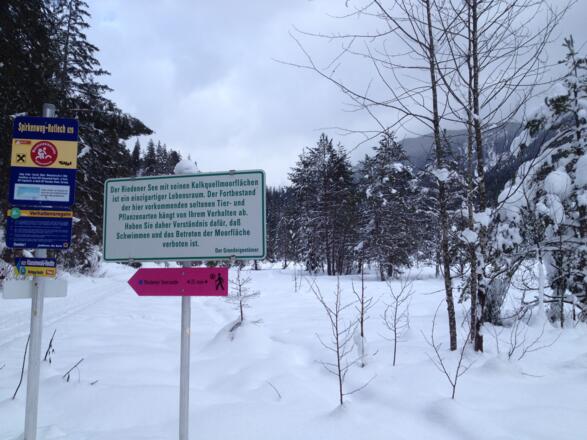 Winterbeschilderung Rieden