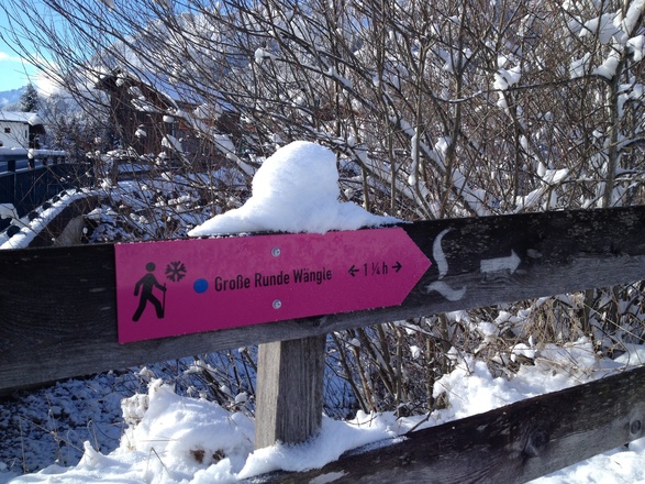 Winterbeschilderung Große Runde Wängle