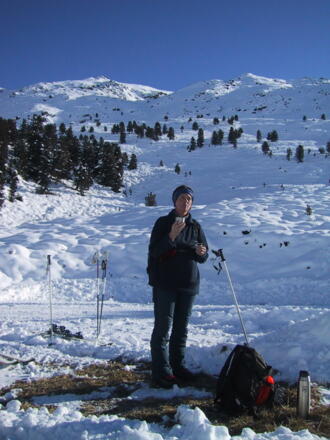 mögliche Abfahrtsvariante in der Westflanke