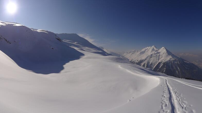 Aufstieg auf die Lopsitze vom Silbertal im Montafon
