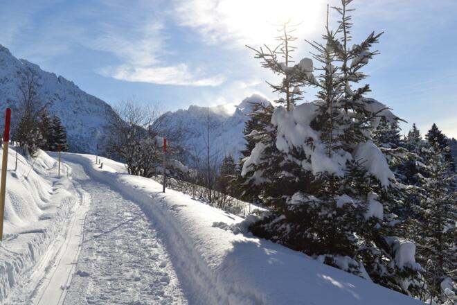 Der Anstieg ist geschafft und wird mit einer schönen Aussicht belohnt